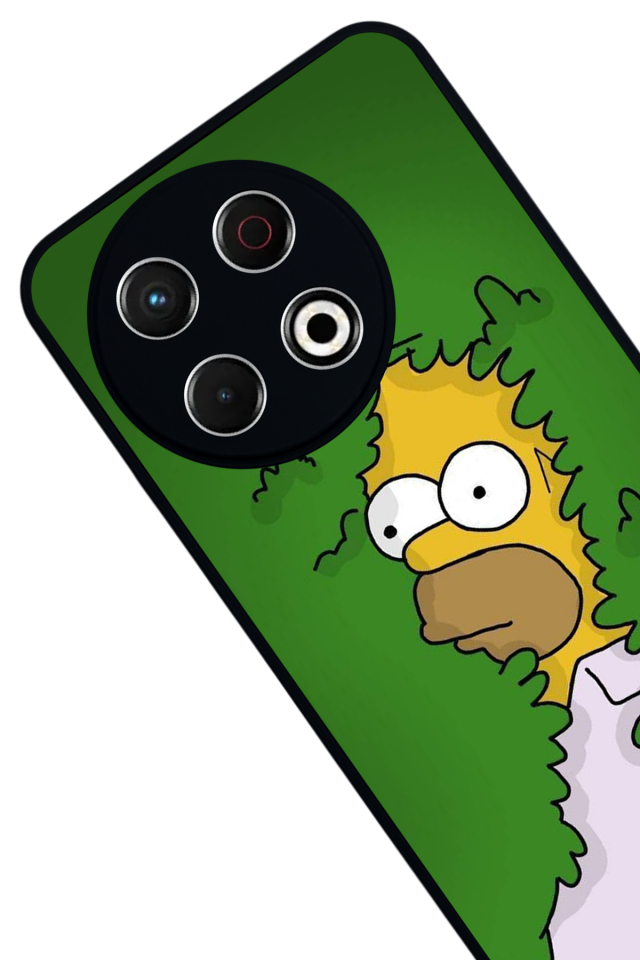 Tecno Spark 30 Pro Uyumlu The Simpsons Tasarımlı Glossy Premium Kılıf