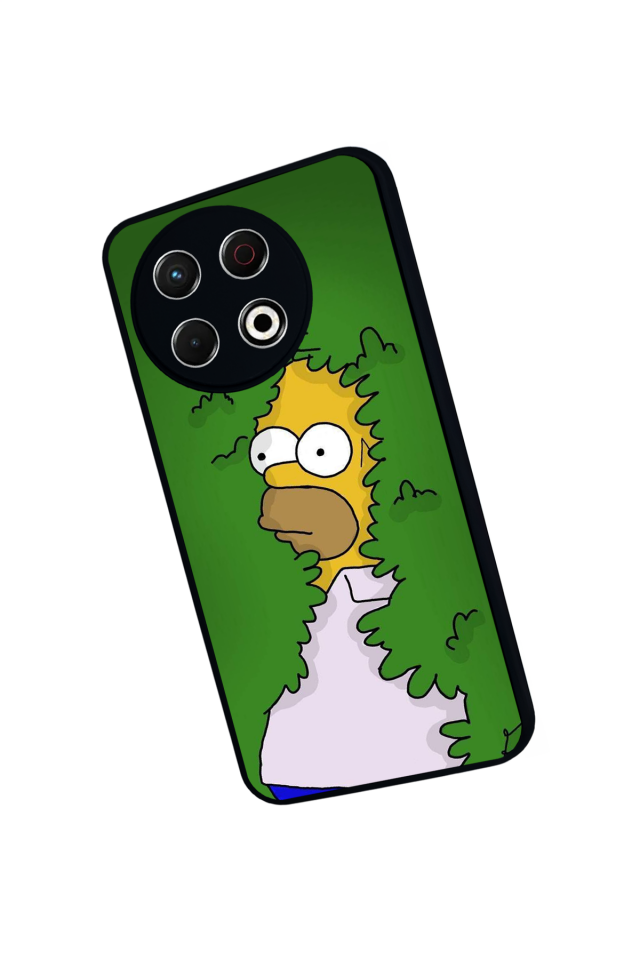 Tecno Spark 30 Pro Uyumlu The Simpsons Tasarımlı Glossy Premium Kılıf