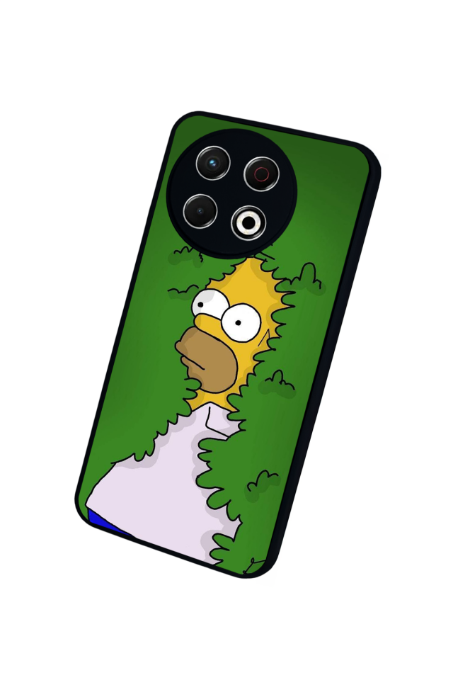 Tecno Spark 30 Pro Uyumlu The Simpsons Tasarımlı Glossy Premium Kılıf
