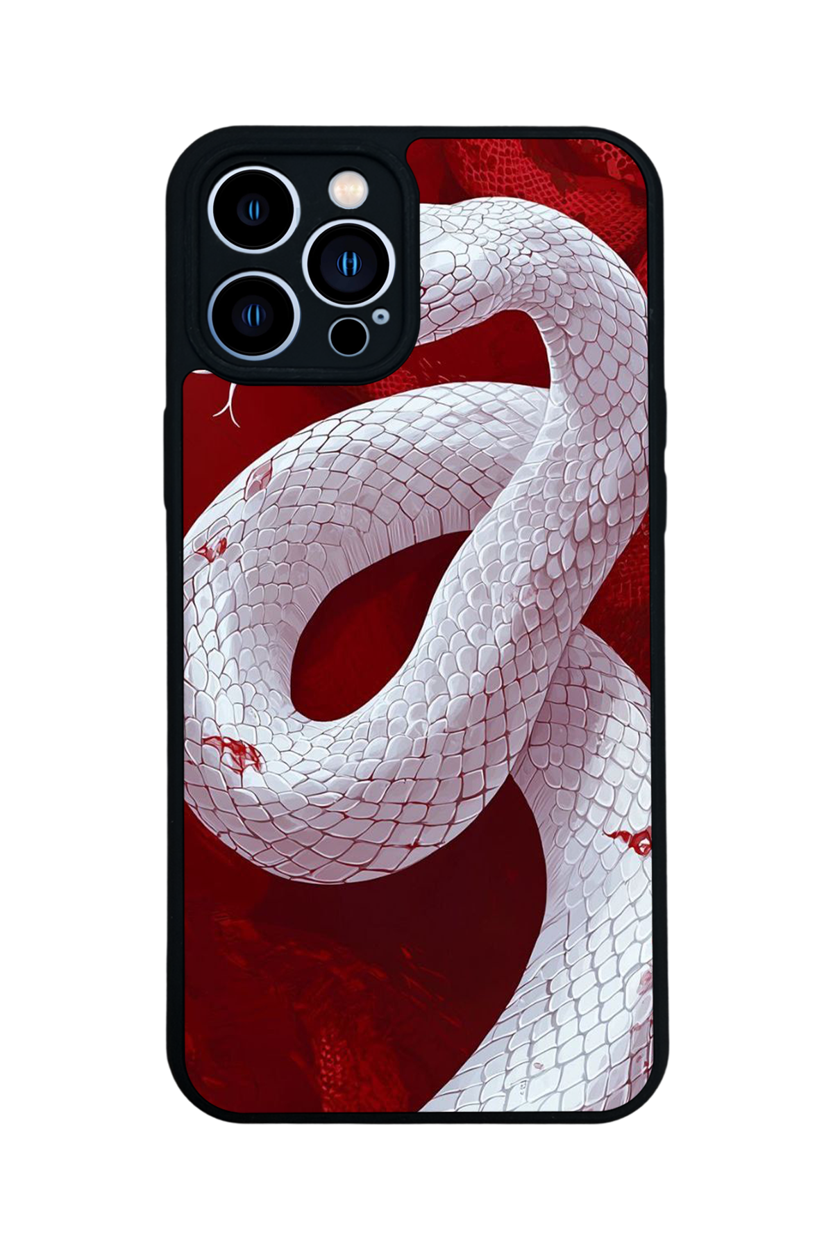 iPhone 12 Pro Max Uyumlu Yılan Tasarımlı Glossy Premium Kılıf