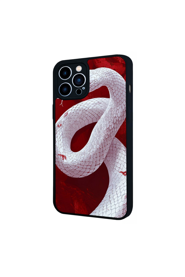 iPhone 12 Pro Max Uyumlu Yılan Tasarımlı Glossy Premium Kılıf