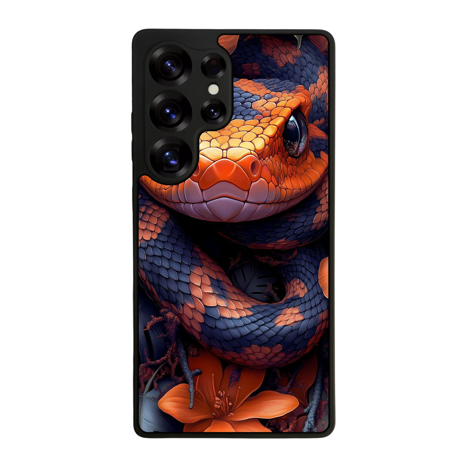 Samsung Galaxy S25 Ultra Uyumlu Yılan Tasarımlı Glossy Premium Kılıf
