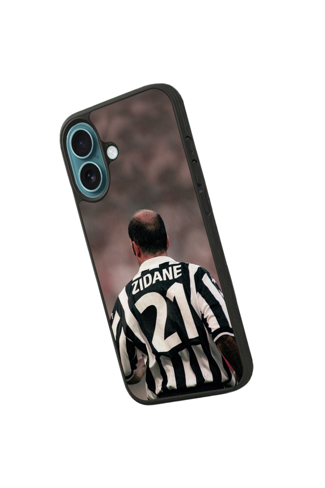 iPhone 16 Plus Uyumlu Zidane Tasarımlı Glossy Premium Kılıf