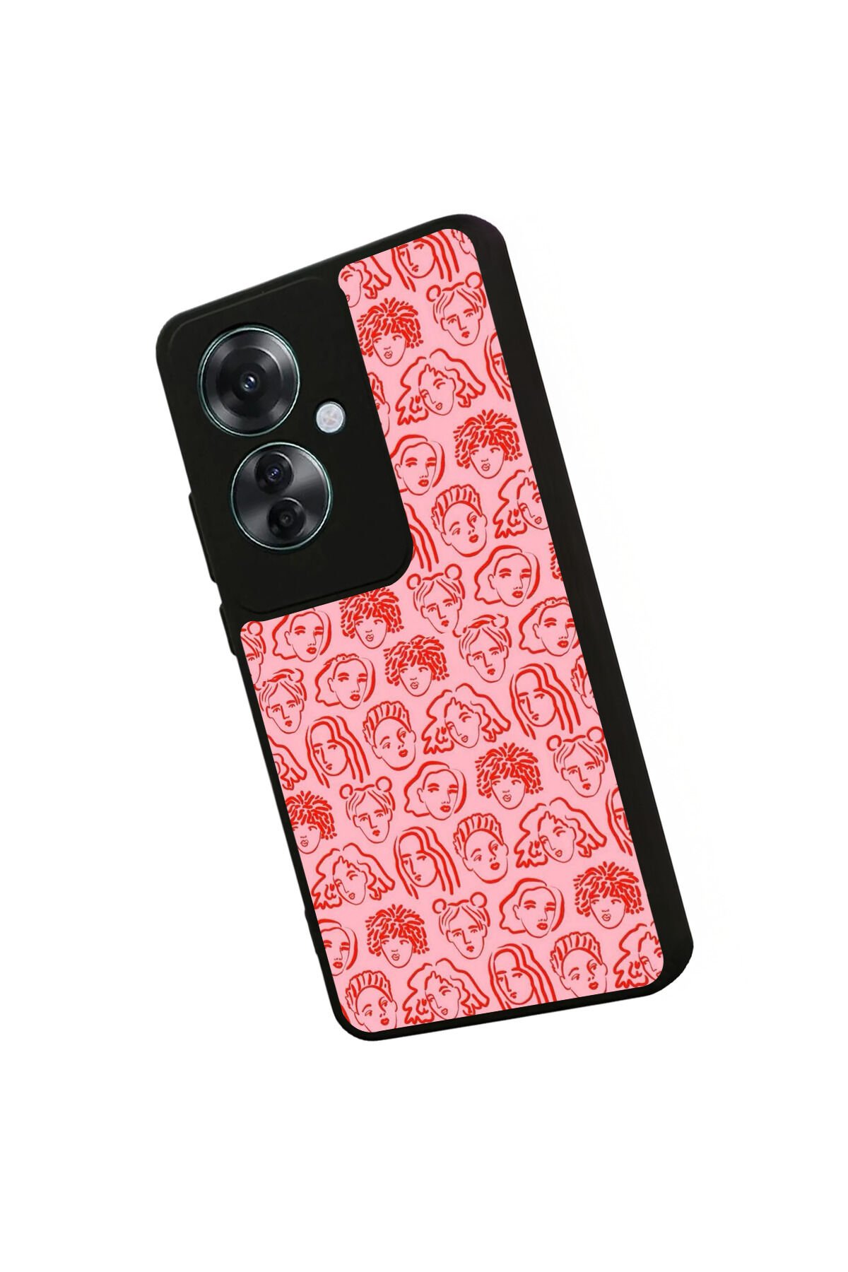 Oppo Reno 11F Uyumlu Line Art Tasarımlı Glossy Premium Kılıf