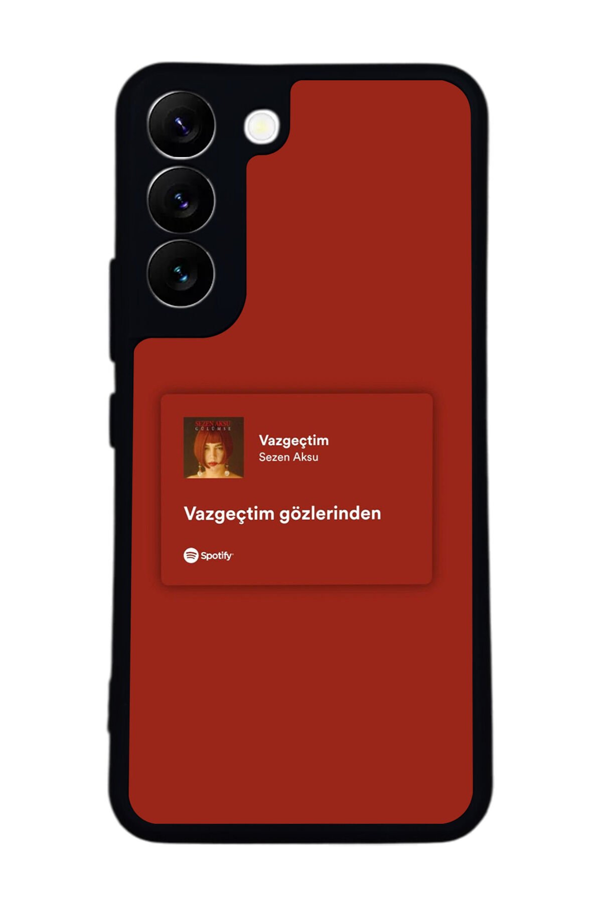 Samsung Galaxy S22 Uyumlu Sarki Sozleri Tasarımlı Glossy Premium Kılıf