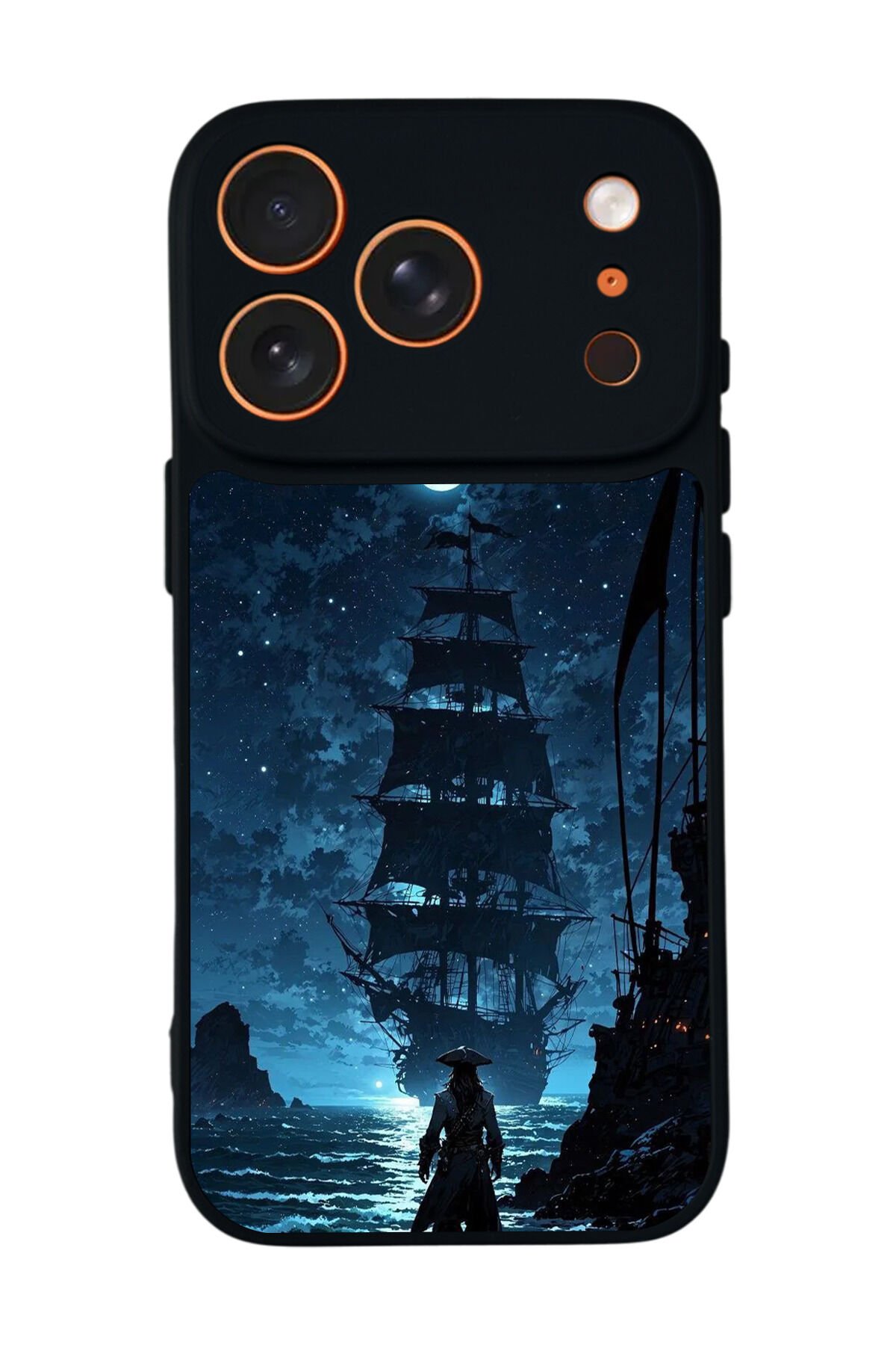 iPhone 17 Pro Uyumlu Korsan Tasarımlı Glossy Premium Kılıf