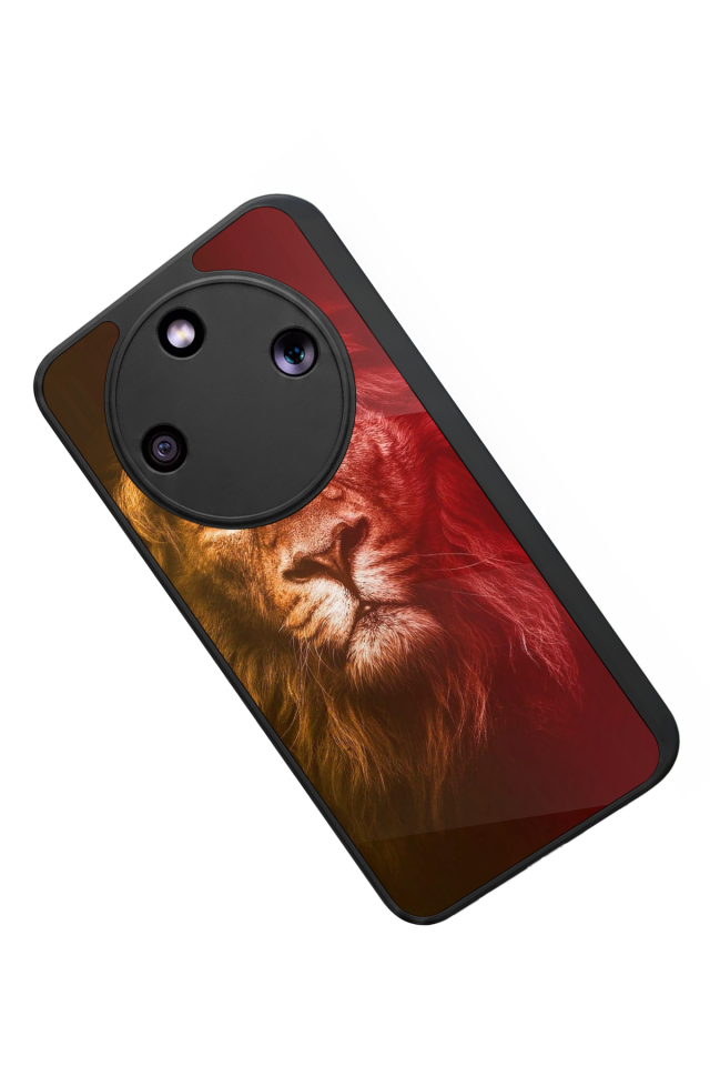 Honor Magic 8 Lite Uyumlu Aslan Tasarımlı Glossy Premium Kılıf