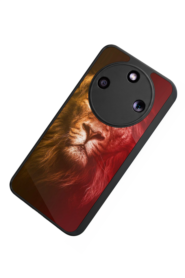 Honor Magic 8 Lite Uyumlu Aslan Tasarımlı Glossy Premium Kılıf