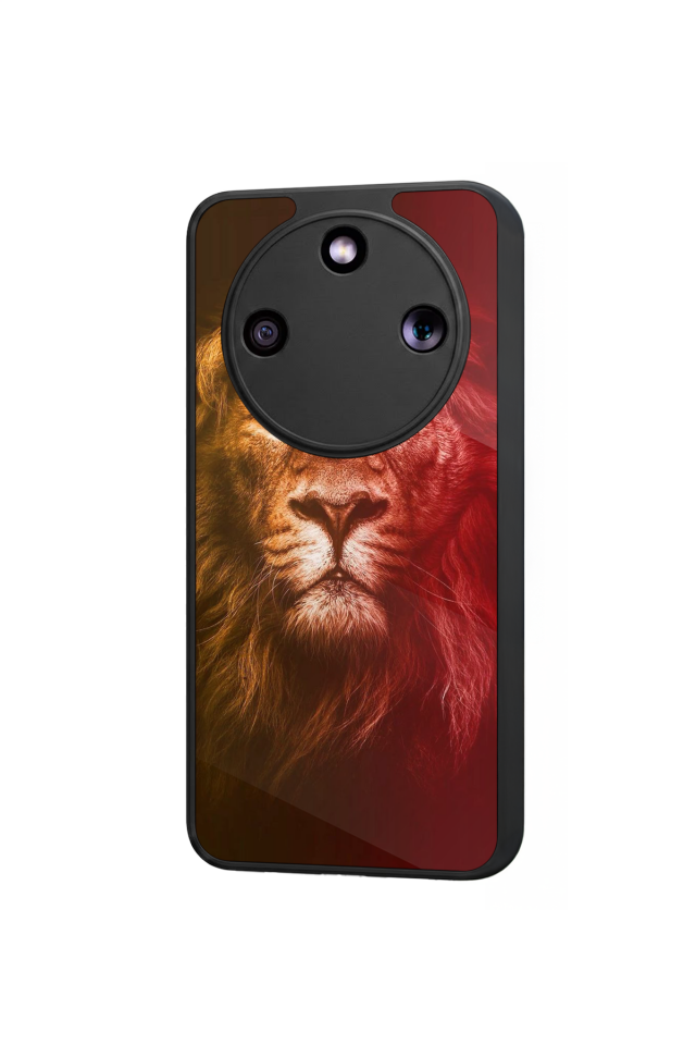 Honor Magic 8 Lite Uyumlu Aslan Tasarımlı Glossy Premium Kılıf