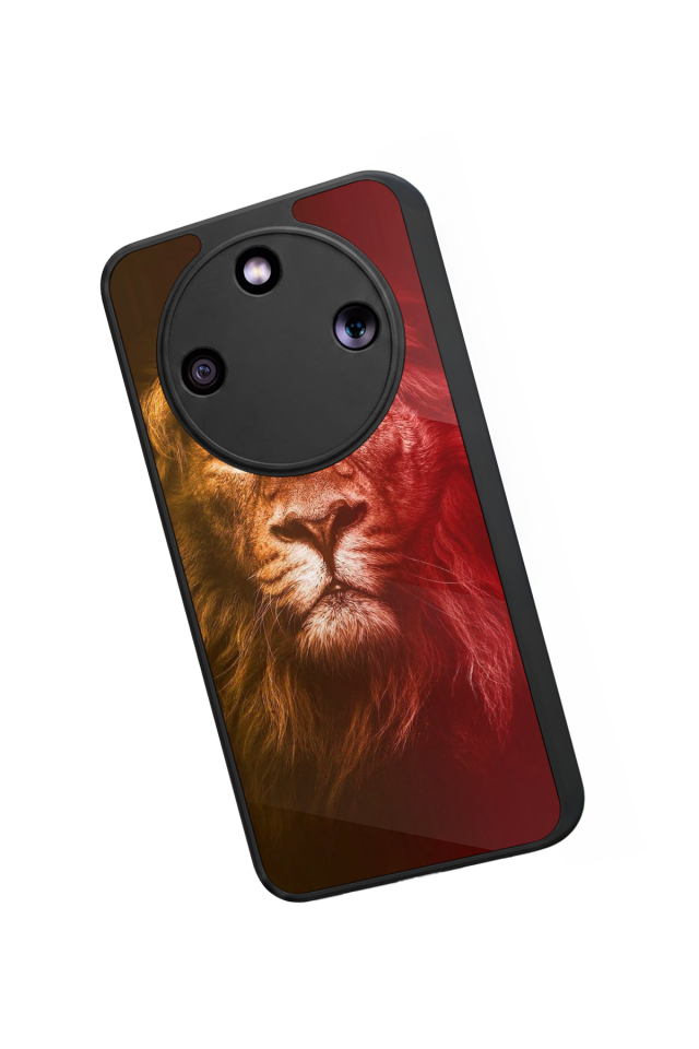 Honor Magic 8 Lite Uyumlu Aslan Tasarımlı Glossy Premium Kılıf