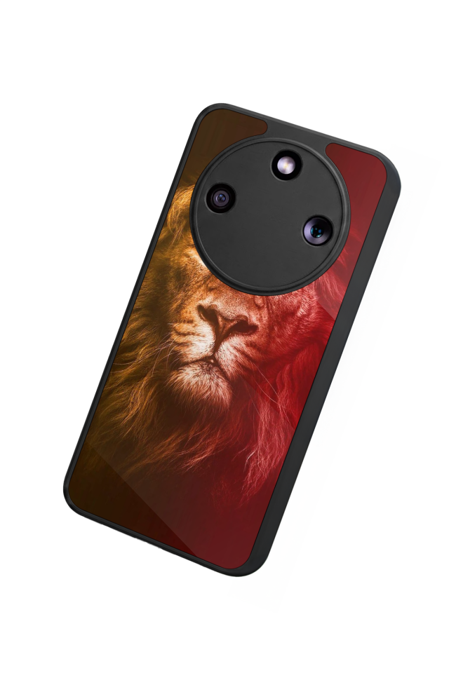 Honor Magic 8 Lite Uyumlu Aslan Tasarımlı Glossy Premium Kılıf