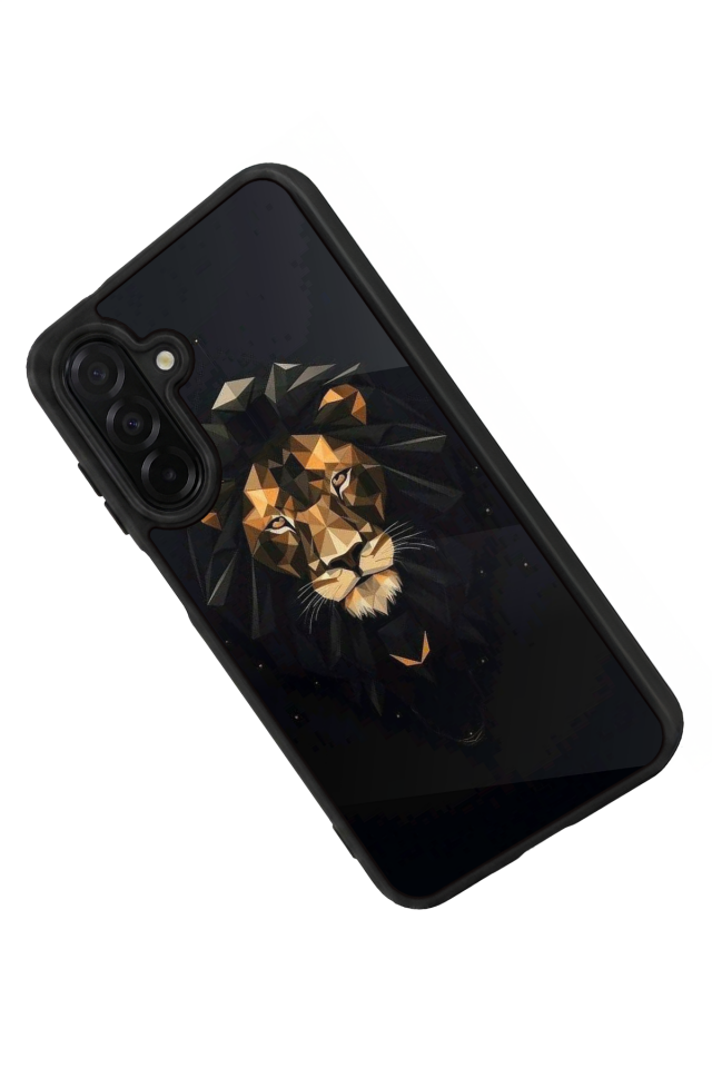 Samsung Galaxy A36 Uyumlu Aslan Tasarımlı Glossy Premium Kılıf