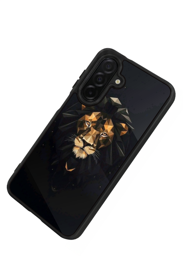 Samsung Galaxy A36 Uyumlu Aslan Tasarımlı Glossy Premium Kılıf