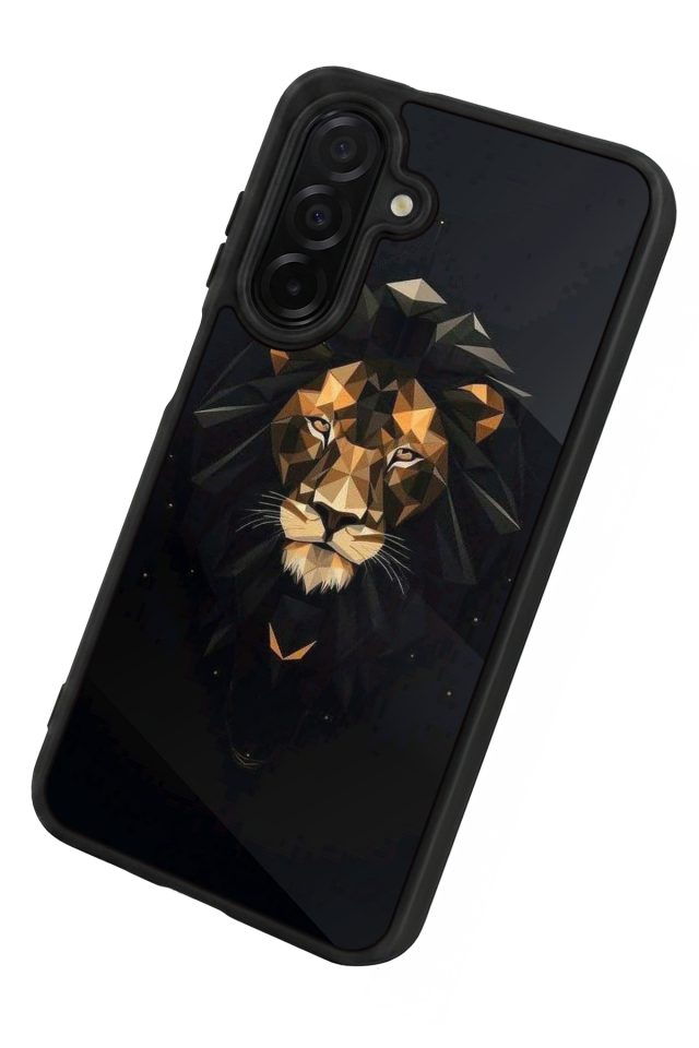Samsung Galaxy A36 Uyumlu Aslan Tasarımlı Glossy Premium Kılıf
