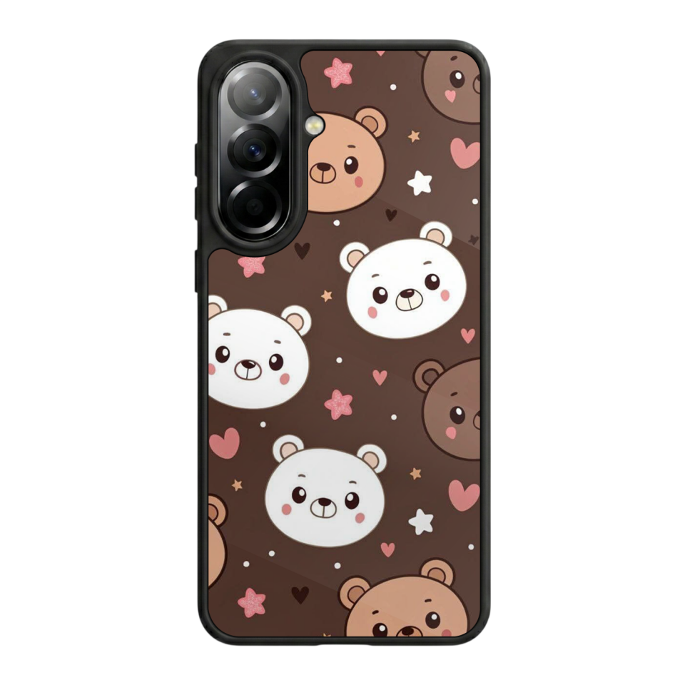 Samsung Galaxy A57 Uyumlu Ayı Tasarımlı Glossy Premium Kılıf