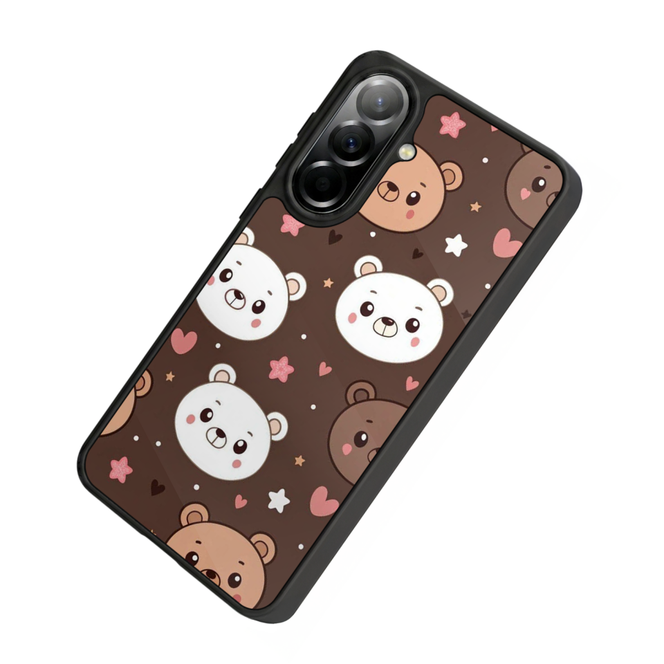 Samsung Galaxy A57 Uyumlu Ayı Tasarımlı Glossy Premium Kılıf