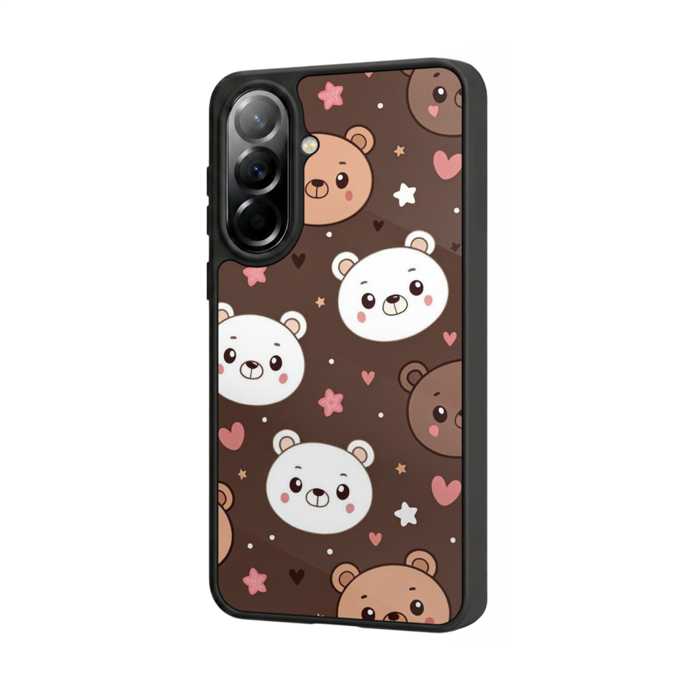 Samsung Galaxy A57 Uyumlu Ayı Tasarımlı Glossy Premium Kılıf