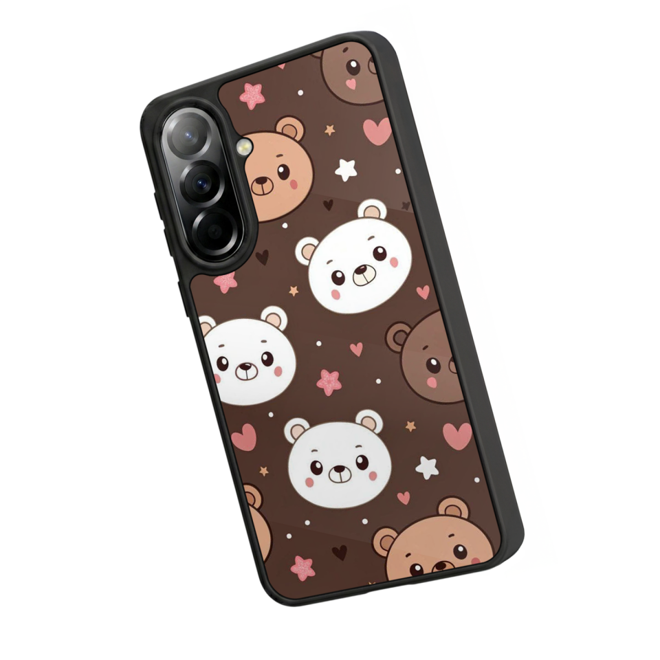 Samsung Galaxy A57 Uyumlu Ayı Tasarımlı Glossy Premium Kılıf