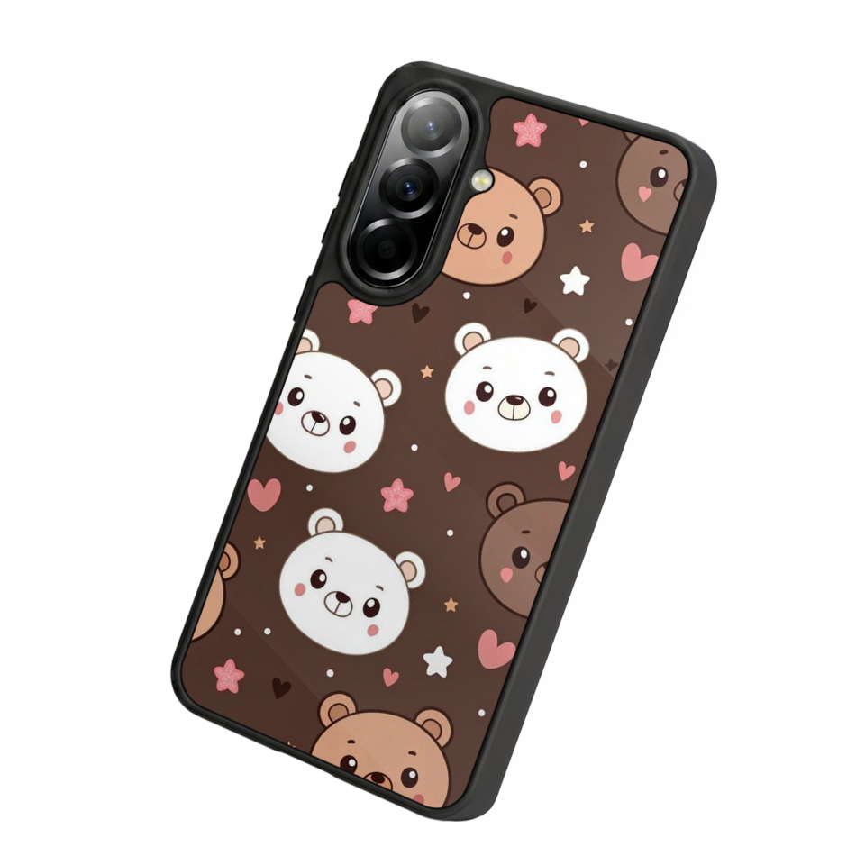 Samsung Galaxy A57 Uyumlu Ayı Tasarımlı Glossy Premium Kılıf