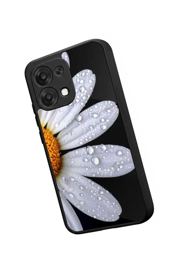 Oppo A6 Pro Uyumlu Cicek Tasarımlı Glossy Premium Kılıf