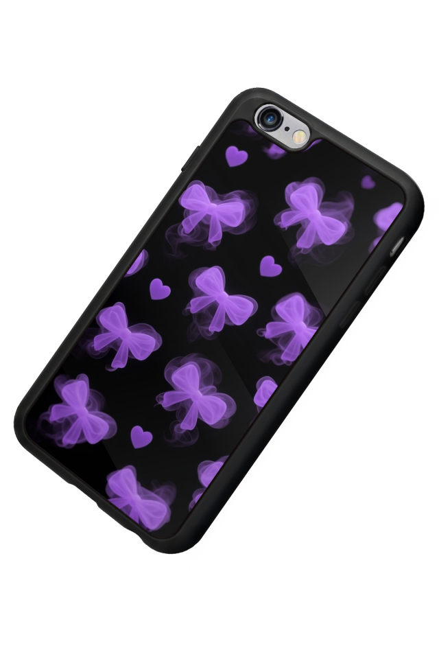 iPhone 6 Plus Uyumlu Kurdele Tasarımlı Glossy Premium Kılıf