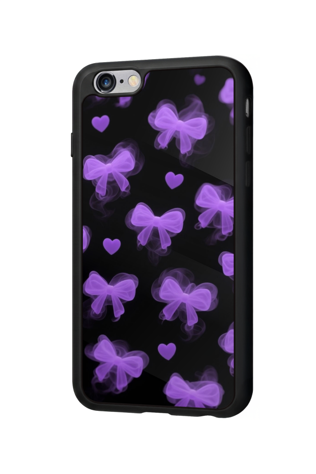 iPhone 6 Plus Uyumlu Kurdele Tasarımlı Glossy Premium Kılıf