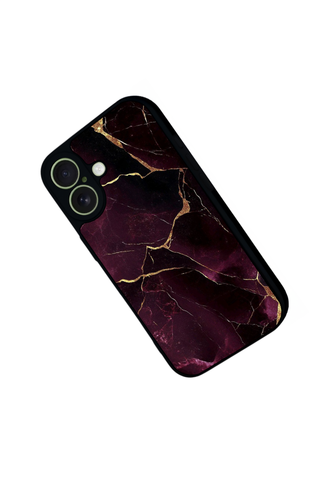 iPhone 17 Uyumlu Mermer Marble Tasarımlı Glossy Premium Kılıf