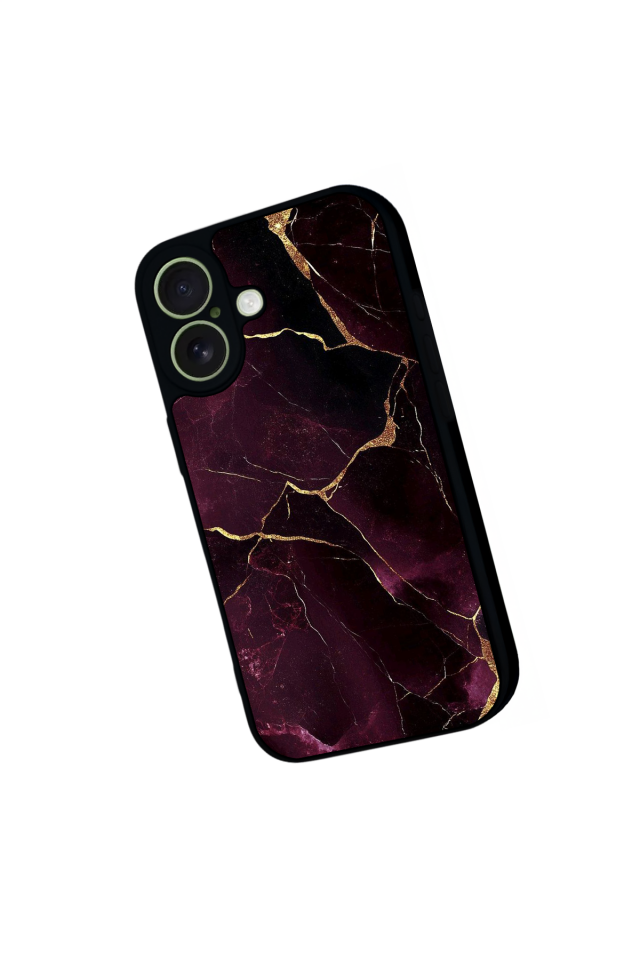 iPhone 17 Uyumlu Mermer Marble Tasarımlı Glossy Premium Kılıf