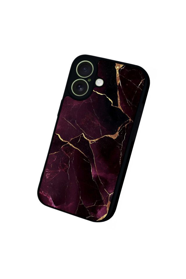 iPhone 17 Uyumlu Mermer Marble Tasarımlı Glossy Premium Kılıf
