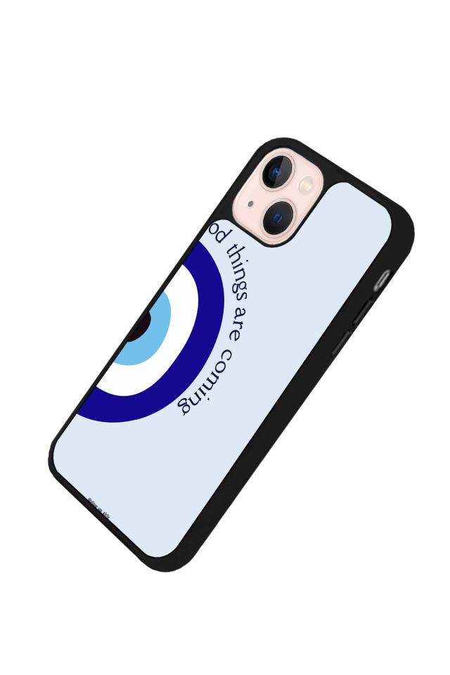 iPhone 15 Uyumlu Nazar Tasarımlı Glossy Premium Kılıf