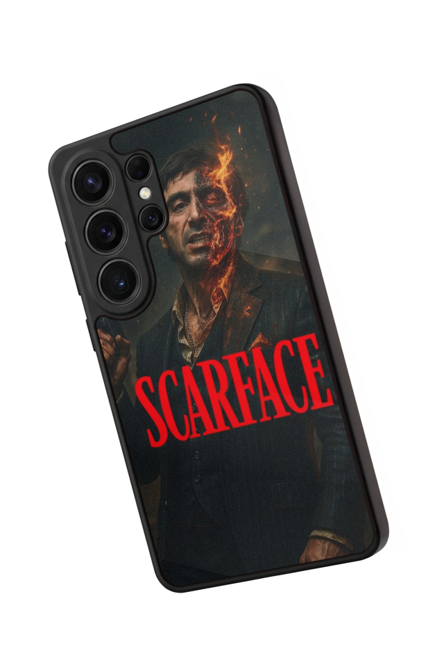 Samsung Galaxy S26 Ultra Uyumlu Scarface Tasarımlı Glossy Premium Kılıf