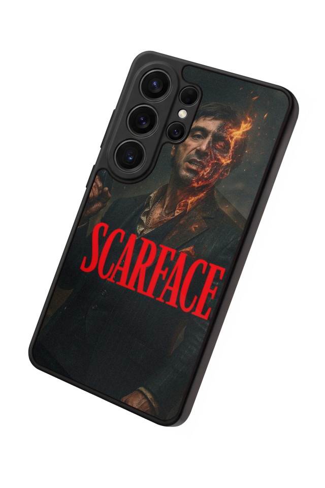 Samsung Galaxy S26 Ultra Uyumlu Scarface Tasarımlı Glossy Premium Kılıf