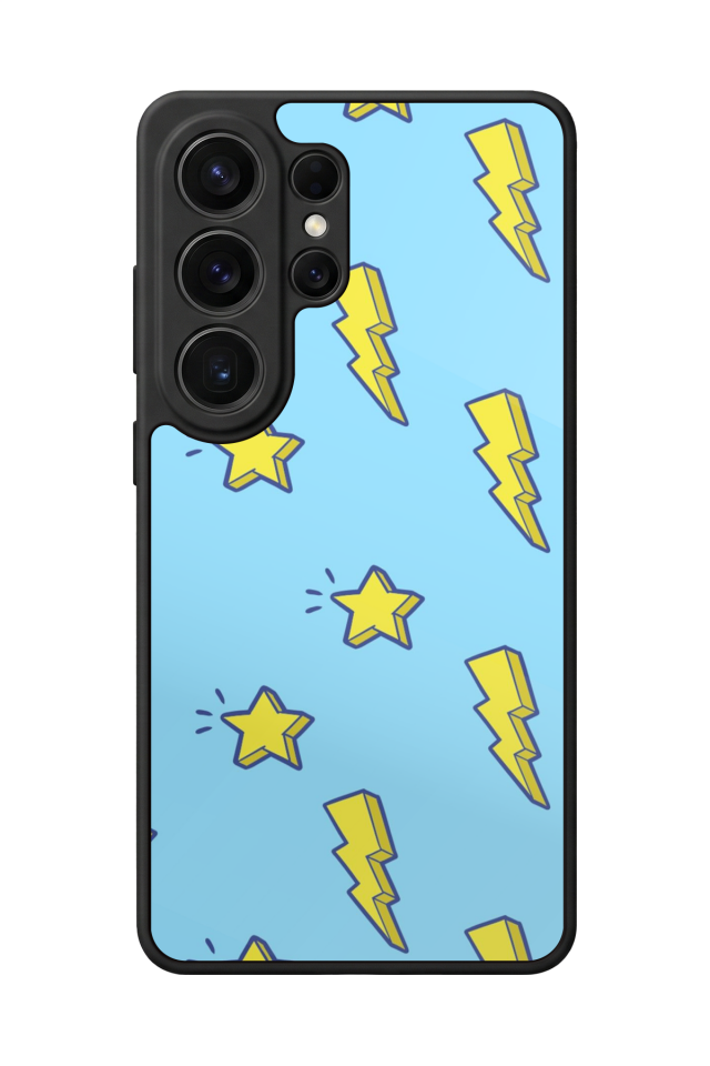 Samsung Galaxy S26 Ultra Uyumlu Simsek Tasarımlı Glossy Premium Kılıf