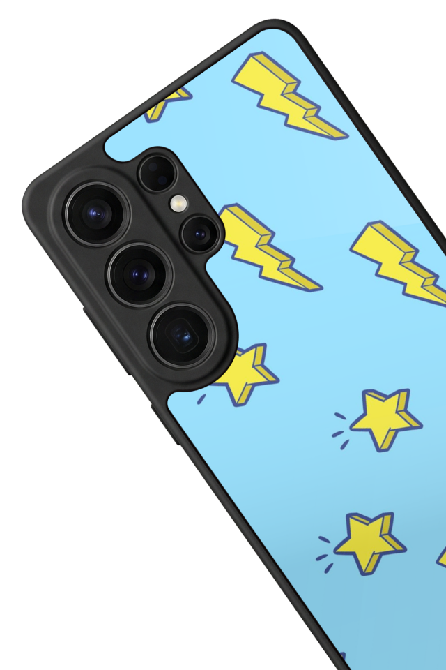 Samsung Galaxy S26 Ultra Uyumlu Simsek Tasarımlı Glossy Premium Kılıf