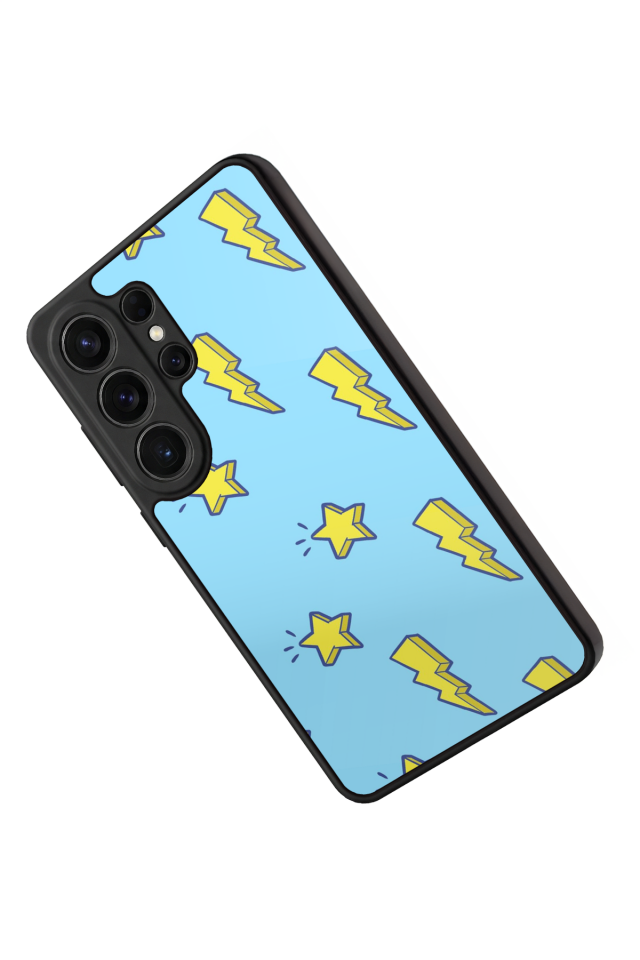 Samsung Galaxy S26 Ultra Uyumlu Simsek Tasarımlı Glossy Premium Kılıf