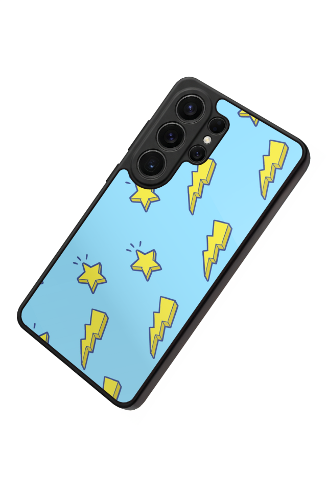 Samsung Galaxy S26 Ultra Uyumlu Simsek Tasarımlı Glossy Premium Kılıf