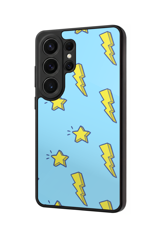 Samsung Galaxy S26 Ultra Uyumlu Simsek Tasarımlı Glossy Premium Kılıf