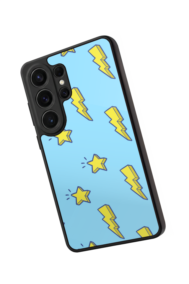 Samsung Galaxy S26 Ultra Uyumlu Simsek Tasarımlı Glossy Premium Kılıf