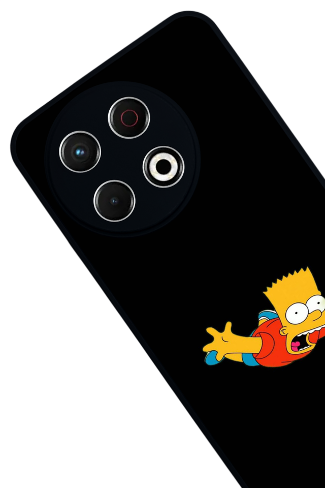 Tecno Spark 30 Pro Uyumlu The Simpsons Tasarımlı Glossy Premium Kılıf