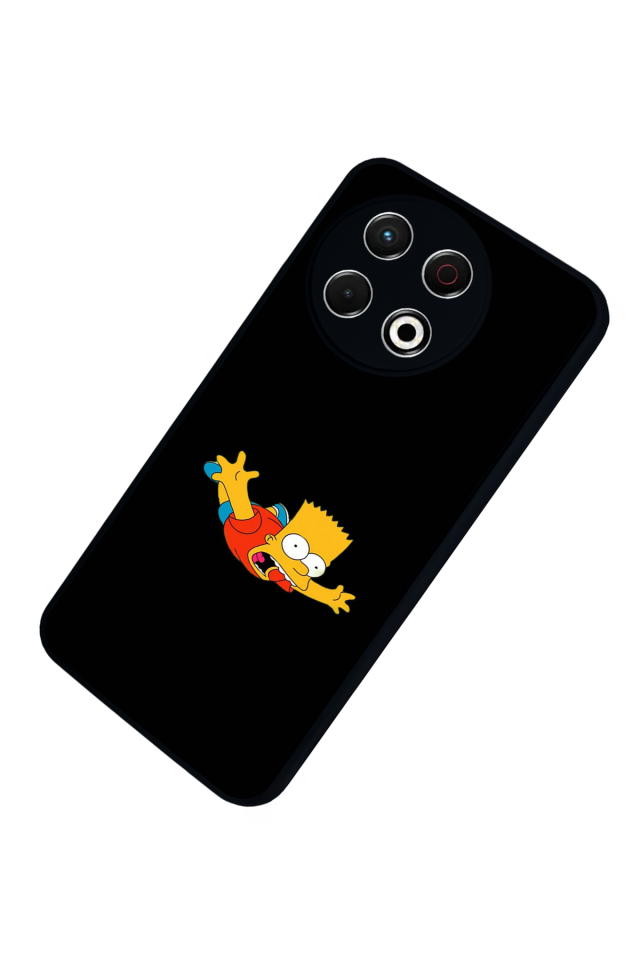 Tecno Spark 30 Pro Uyumlu The Simpsons Tasarımlı Glossy Premium Kılıf