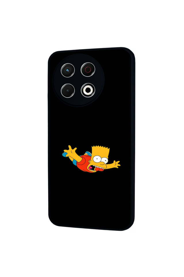 Tecno Spark 30 Pro Uyumlu The Simpsons Tasarımlı Glossy Premium Kılıf