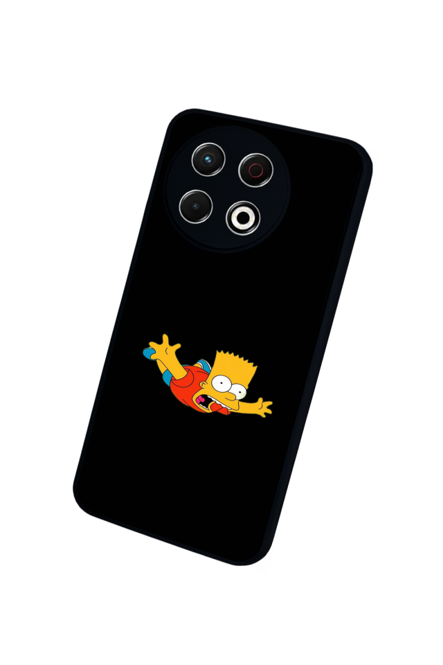 Tecno Spark 30 Pro Uyumlu The Simpsons Tasarımlı Glossy Premium Kılıf