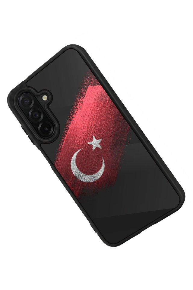 Samsung Galaxy A56 Uyumlu Türk Bayragi Tasarımlı Glossy Premium Kılıf