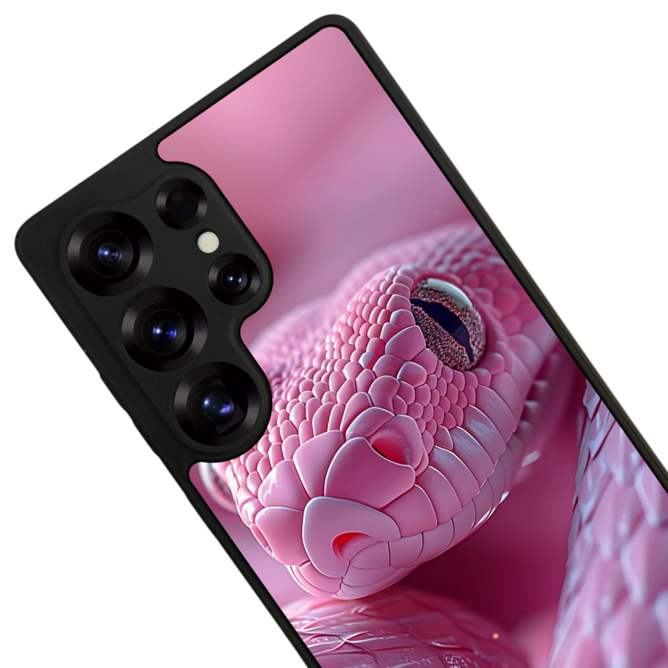 Samsung Galaxy S25 Ultra Uyumlu Yılan Tasarımlı Glossy Premium Kılıf