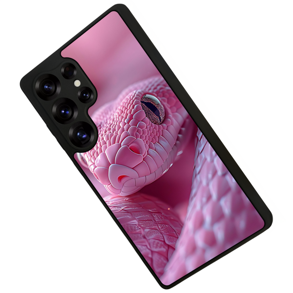 Samsung Galaxy S25 Ultra Uyumlu Yılan Tasarımlı Glossy Premium Kılıf