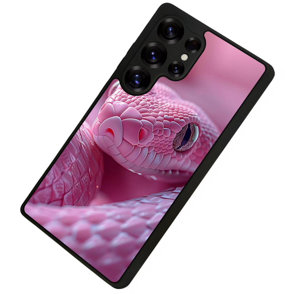 Samsung Galaxy S25 Ultra Uyumlu Yılan Tasarımlı Glossy Premium Kılıf