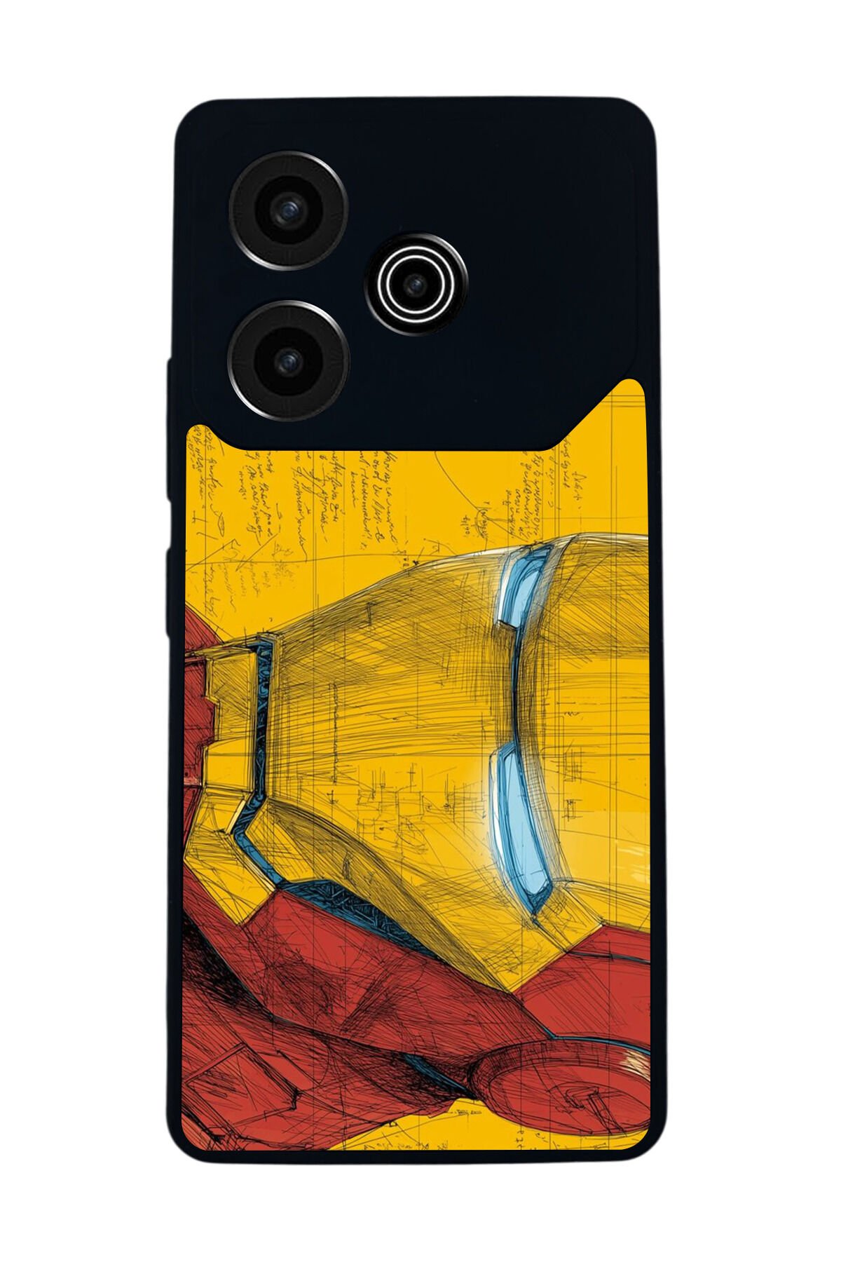 Tecno Pova 6 Uyumlu Iron Man ( Demir Adam ) Tasarımlı Glossy Premium Kılıf
