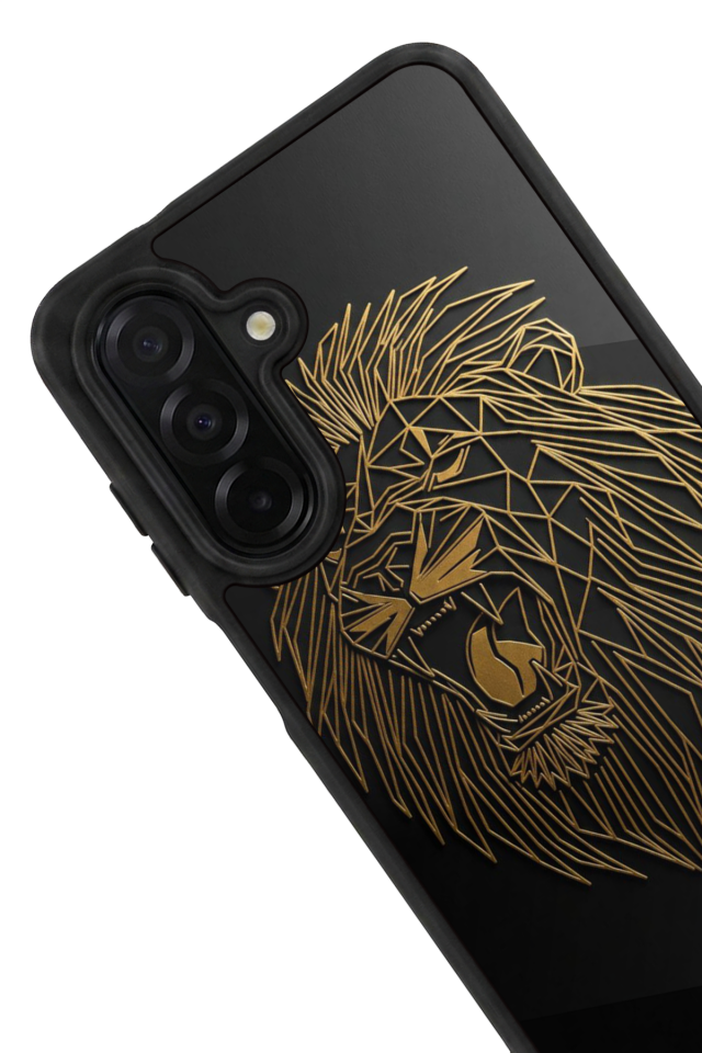 Samsung Galaxy A36 Uyumlu Aslan Tasarımlı Glossy Premium Kılıf