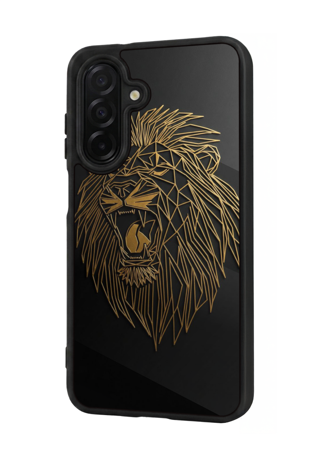 Samsung Galaxy A36 Uyumlu Aslan Tasarımlı Glossy Premium Kılıf