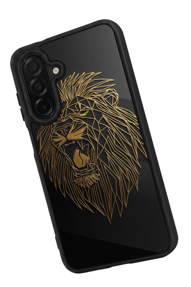 Samsung Galaxy A36 Uyumlu Aslan Tasarımlı Glossy Premium Kılıf